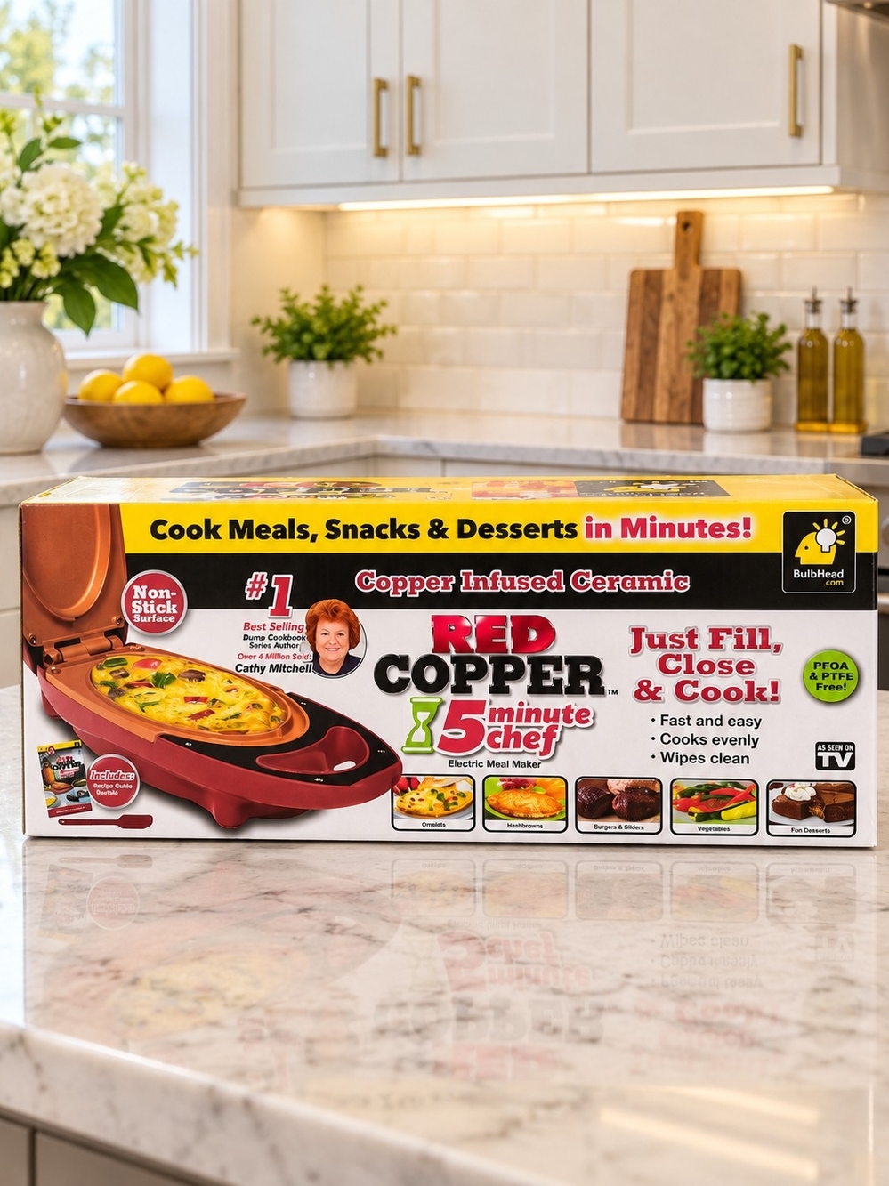 5 Minute Chef Electric Meal Maker - Red